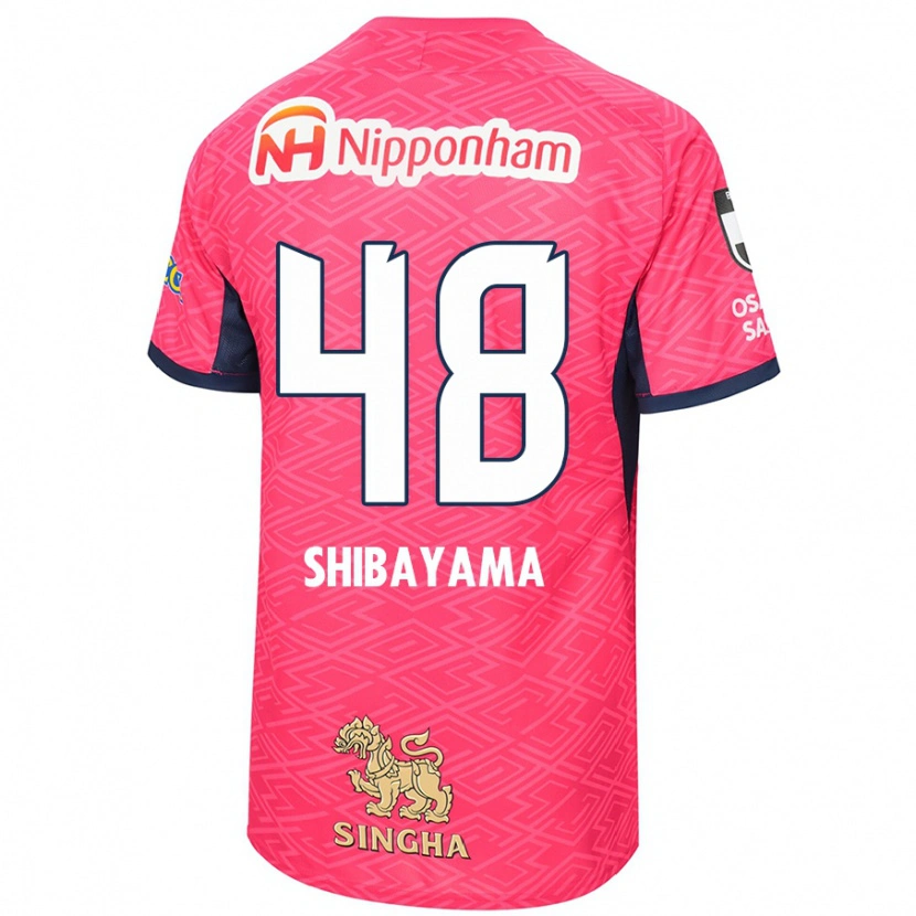 Danxen Kinder Masaya Shibayama #48 Weiß Sakura Rosa Heimtrikot Trikot 2025/26 T-Shirt Schweiz