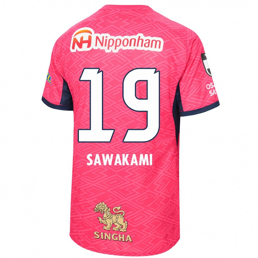Danxen Kinder Ryuji Sawakami #19 Weiß Sakura Rosa Heimtrikot Trikot 2025/26 T-Shirt Schweiz