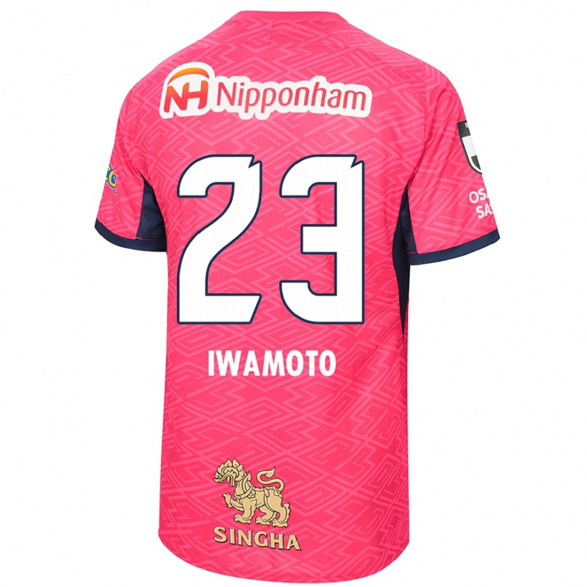 Danxen Kinder Marino Iwamoto #23 Weiß Sakura Rosa Heimtrikot Trikot 2025/26 T-Shirt Schweiz