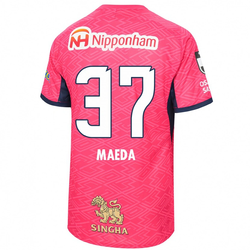 Danxen Kinder Ryudai Maeda #37 Weiß Sakura Rosa Heimtrikot Trikot 2025/26 T-Shirt Schweiz