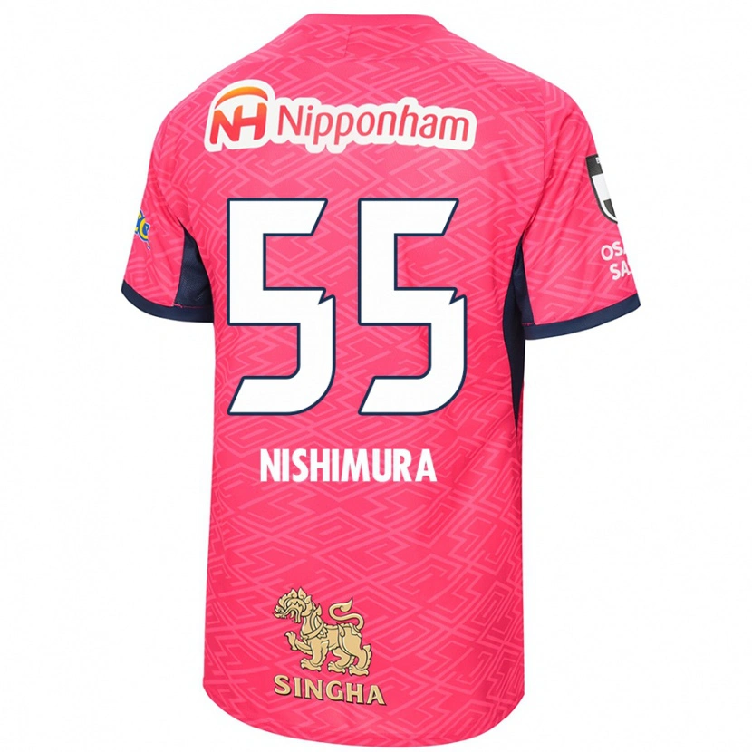 Danxen Kinder Subaru Nishimura #55 Weiß Sakura Rosa Heimtrikot Trikot 2025/26 T-Shirt Schweiz