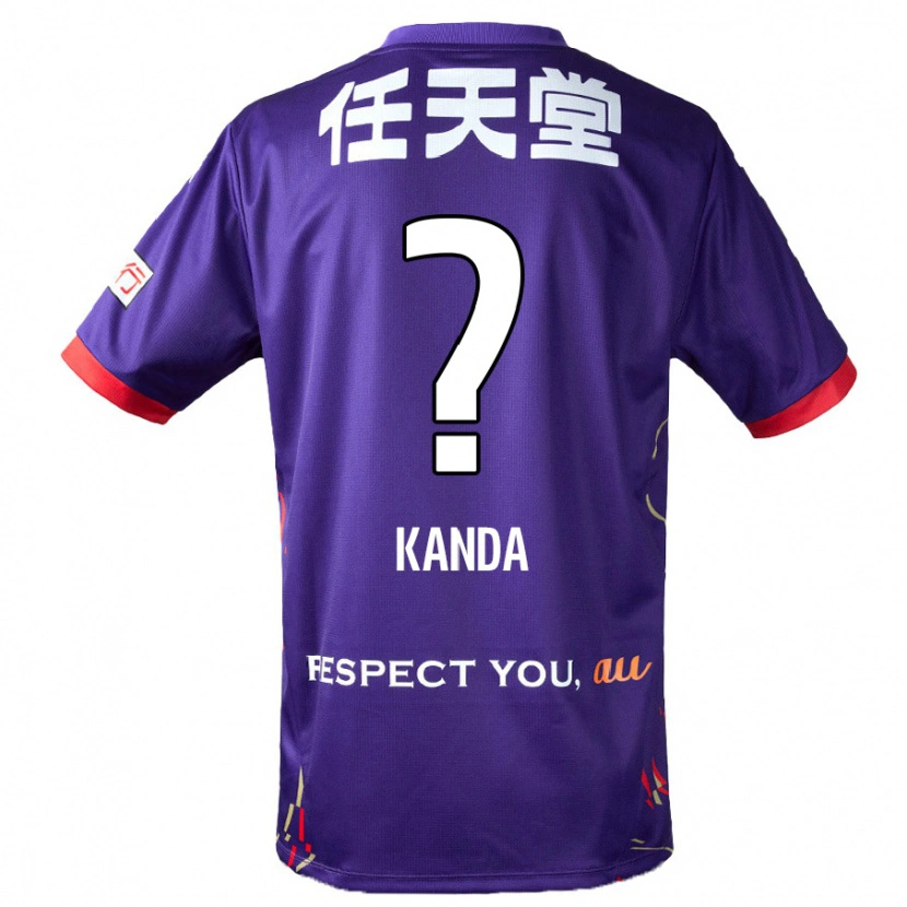 Danxen Kinder Kotaro Kanda #0 Weiß Lila Schwarz Heimtrikot Trikot 2025/26 T-Shirt Schweiz