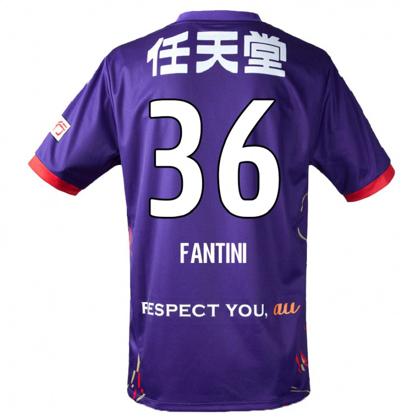 Danxen Kinder Akira Fantini #36 Weiß Lila Schwarz Heimtrikot Trikot 2025/26 T-Shirt Schweiz