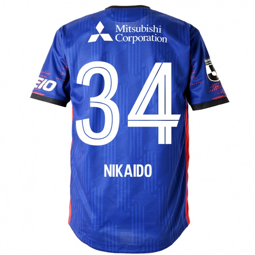 Danxen Kinder Rintaro Nikaido #34 Königsblau Weiß Heimtrikot Trikot 2025/26 T-Shirt Schweiz