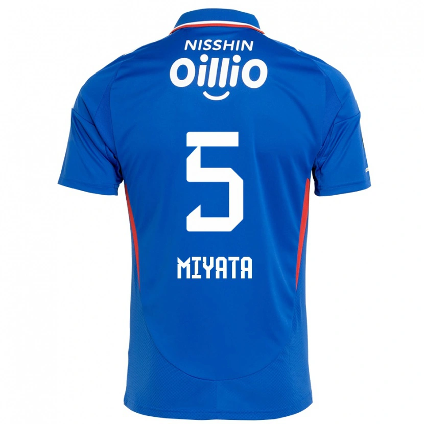 Danxen Kinder Haru Miyata #5 Weiß Königsblau Heimtrikot Trikot 2025/26 T-Shirt Schweiz