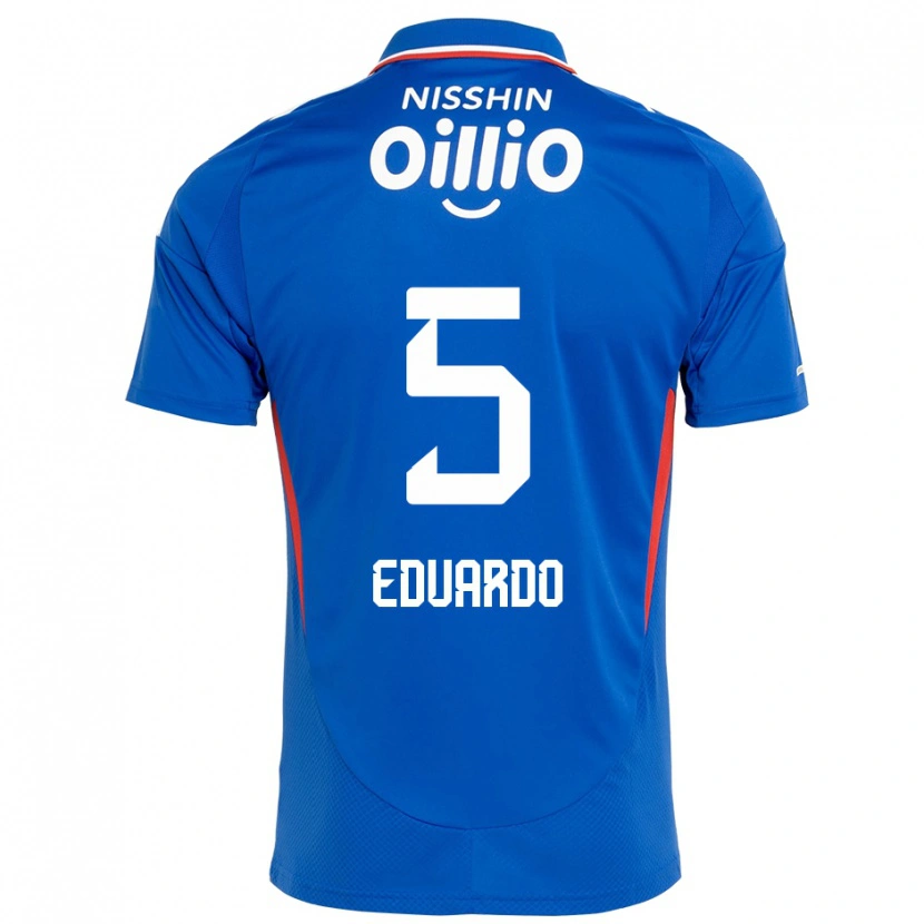 Danxen Kinder Eduardo #5 Weiß Königsblau Heimtrikot Trikot 2025/26 T-Shirt Schweiz