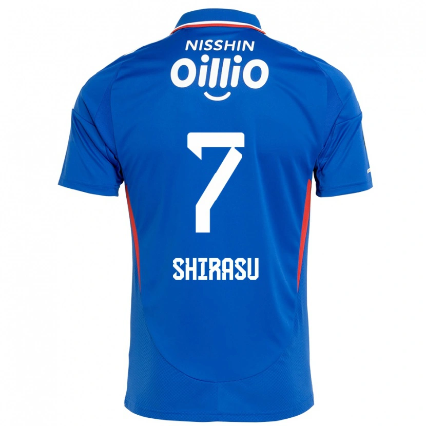 Danxen Kinder Kento Shirasu #7 Weiß Königsblau Heimtrikot Trikot 2025/26 T-Shirt Schweiz