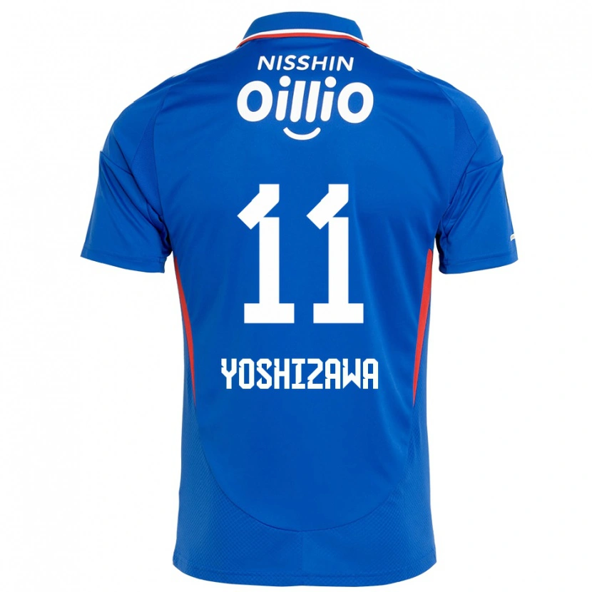 Danxen Kinder Mirai Yoshizawa #11 Weiß Königsblau Heimtrikot Trikot 2025/26 T-Shirt Schweiz
