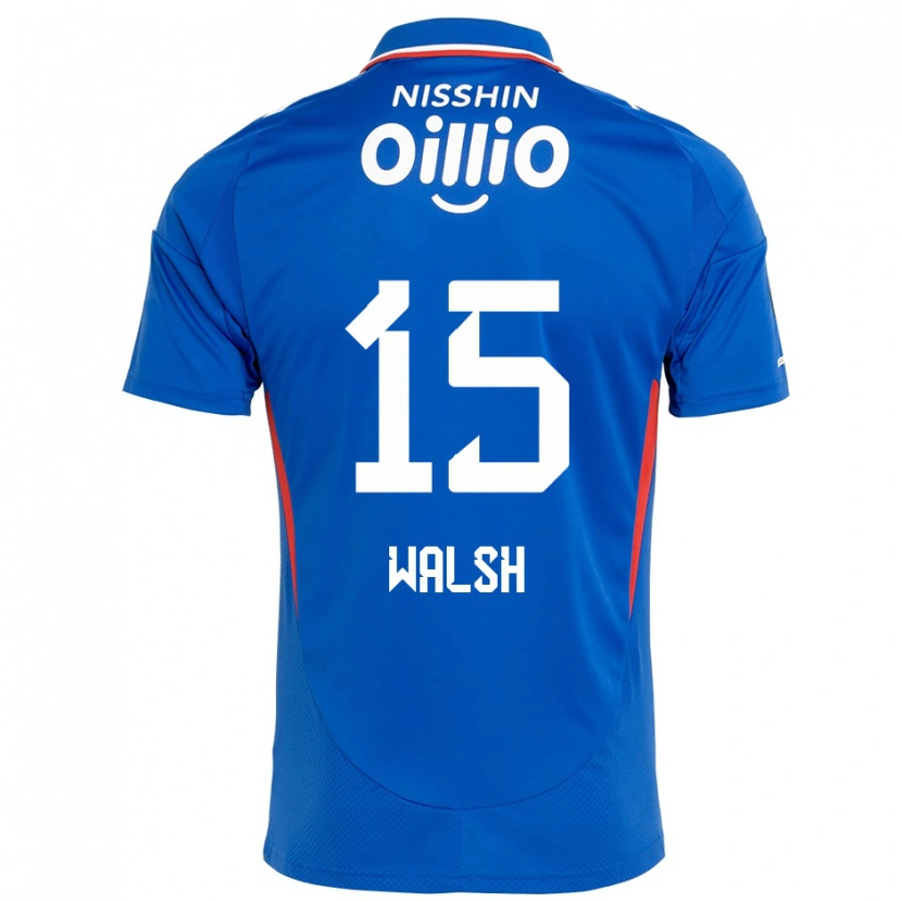 Danxen Kinder Sandy Walsh #15 Weiß Königsblau Heimtrikot Trikot 2025/26 T-Shirt Schweiz
