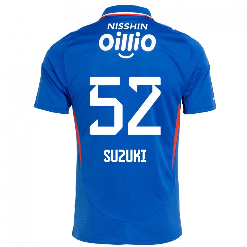 Danxen Kinder Kai Suzuki #52 Weiß Königsblau Heimtrikot Trikot 2025/26 T-Shirt Schweiz