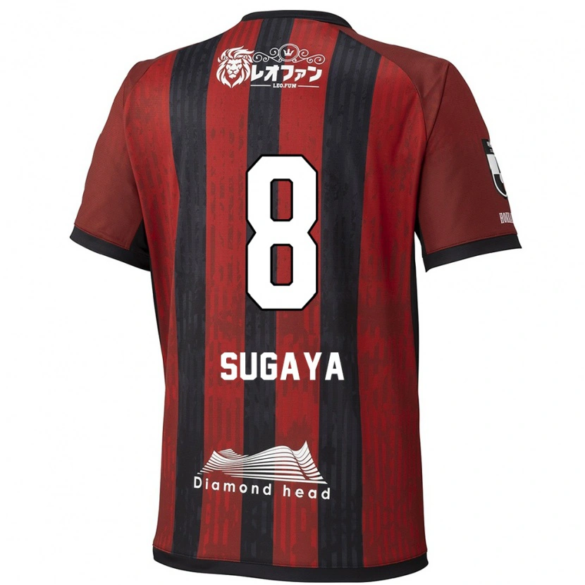 Danxen Kinder Shuto Sugaya #8 Rot Schwarz Heimtrikot Trikot 2025/26 T-Shirt Schweiz