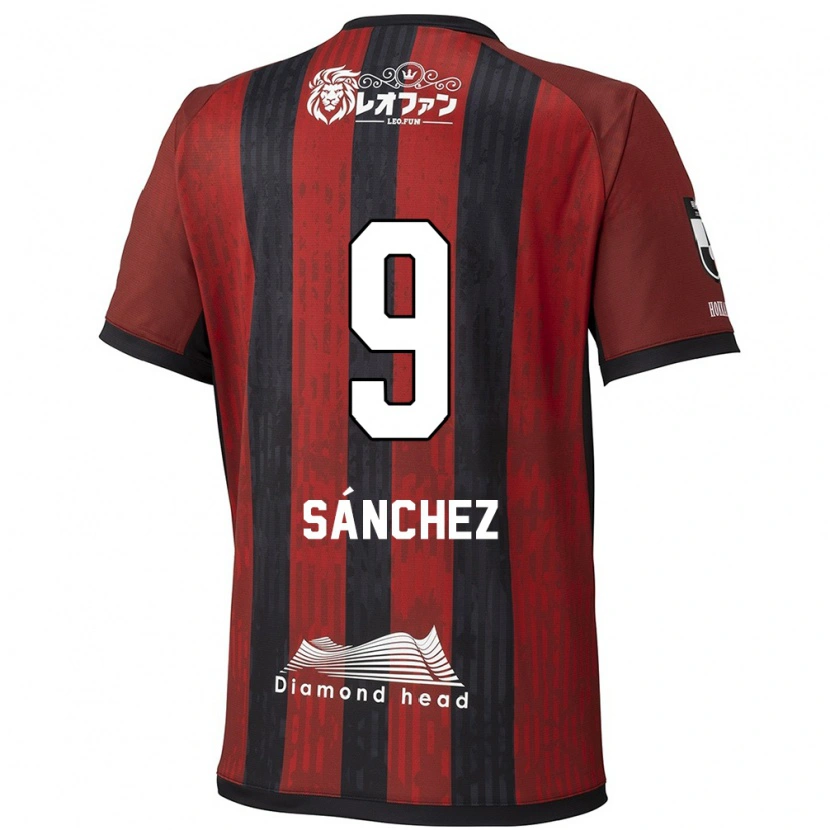 Danxen Kinder Jordi Sánchez #9 Rot Schwarz Heimtrikot Trikot 2025/26 T-Shirt Schweiz