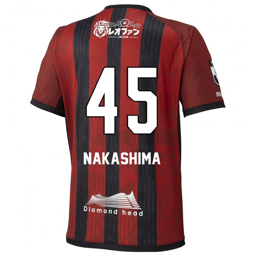 Danxen Kinder Taika Nakashima #45 Rot Schwarz Heimtrikot Trikot 2025/26 T-Shirt Schweiz