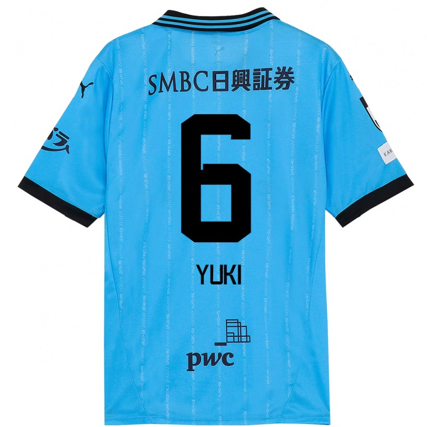 Danxen Kinder Yuki Yamamoto #6 Weiß Himmelblau Heimtrikot Trikot 2025/26 T-Shirt Schweiz