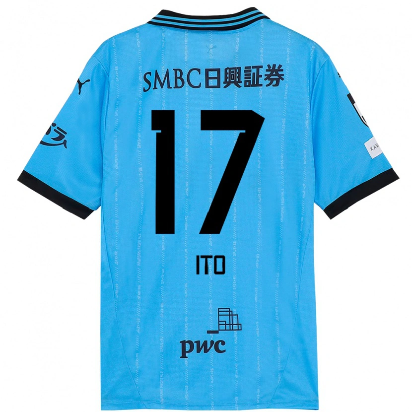 Danxen Kinder Tatsuya Ito #17 Weiß Himmelblau Heimtrikot Trikot 2025/26 T-Shirt Schweiz