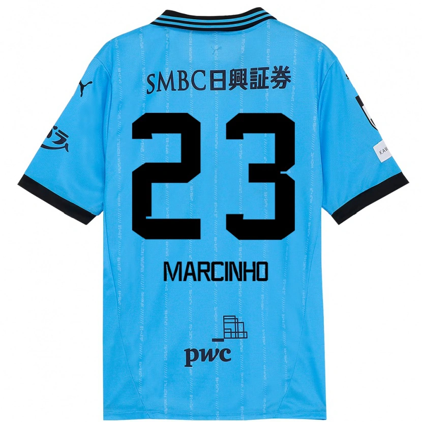 Danxen Kinder Marcinho #23 Weiß Himmelblau Heimtrikot Trikot 2025/26 T-Shirt Schweiz