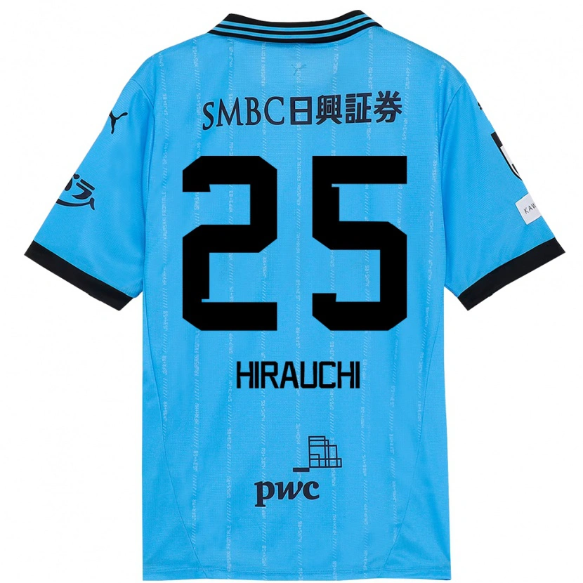 Danxen Kinder Issei Hirauchi #25 Weiß Himmelblau Heimtrikot Trikot 2025/26 T-Shirt Schweiz