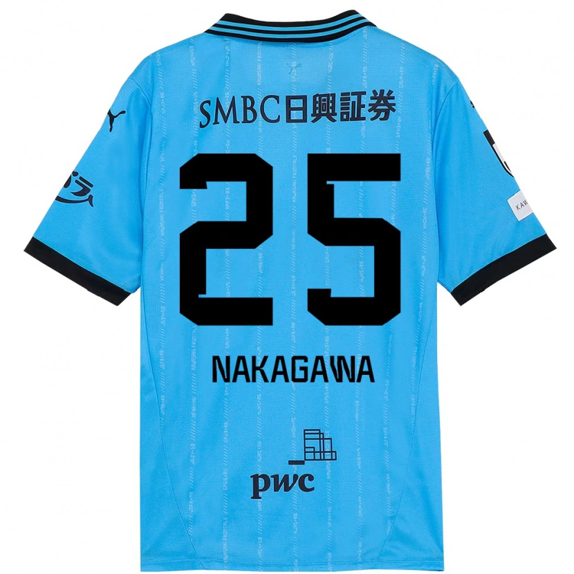 Danxen Kinder Shin Nakagawa #25 Weiß Himmelblau Heimtrikot Trikot 2025/26 T-Shirt Schweiz
