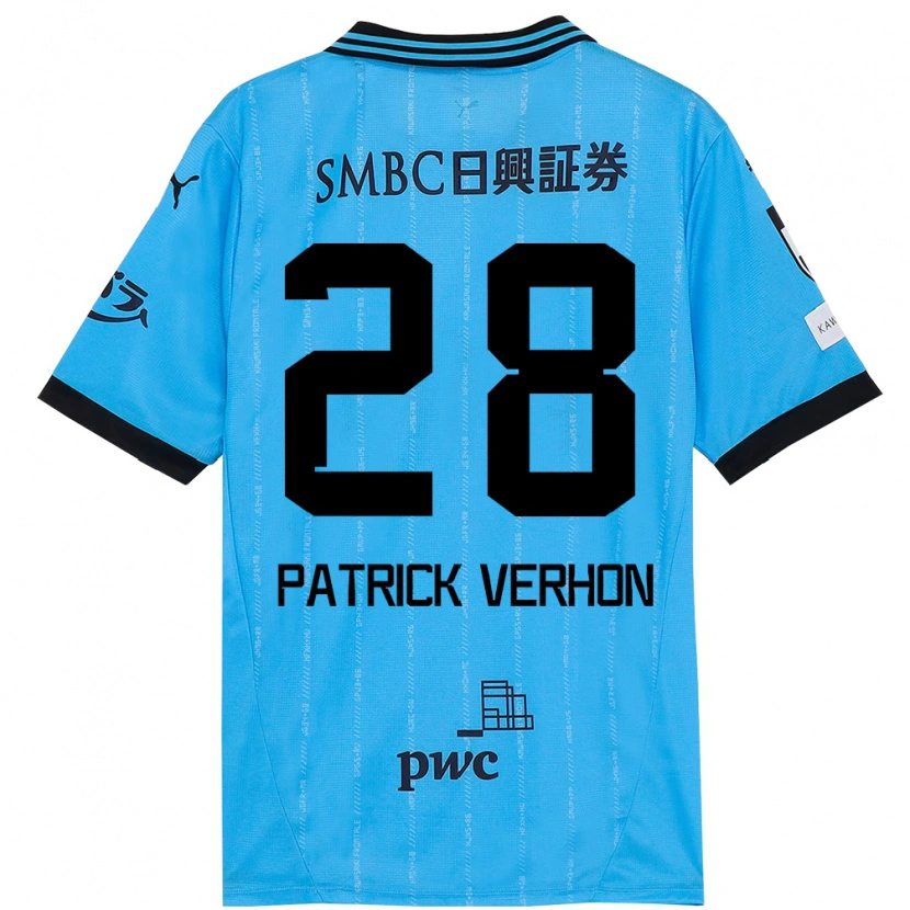 Danxen Kinder Patrick Verhon #28 Weiß Himmelblau Heimtrikot Trikot 2025/26 T-Shirt Schweiz