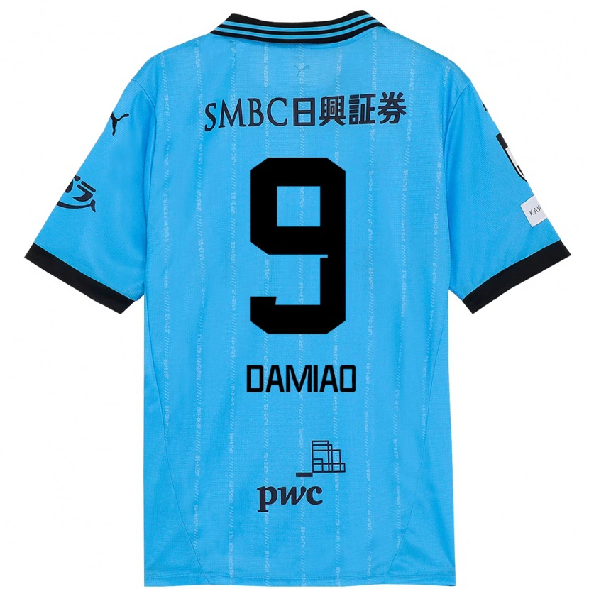 Danxen Kinder Leandro Damiao #9 Weiß Himmelblau Heimtrikot Trikot 2025/26 T-Shirt Schweiz