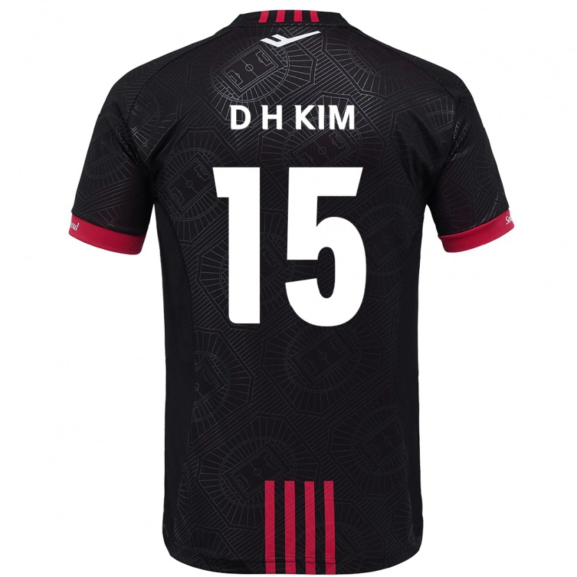 Danxen Kinder Hyeon-Deok Kim #15 Weiß Schwarz Heimtrikot Trikot 2025/26 T-Shirt Schweiz