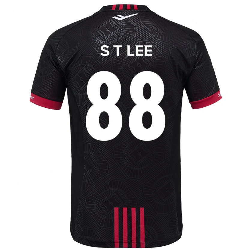 Danxen Kinder Tae-Seok Lee #88 Schwarz Rot Heimtrikot Trikot 2025/26 T-Shirt Schweiz