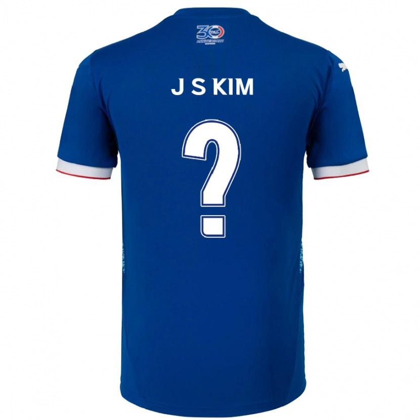Danxen Kinder Seong-Ju Kim #0 Königsblau Weiß Heimtrikot Trikot 2025/26 T-Shirt Schweiz