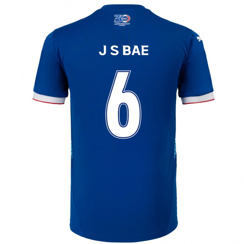 Danxen Kinder Seo-Joon Bae #6 Königsblau Weiß Heimtrikot Trikot 2025/26 T-Shirt Schweiz