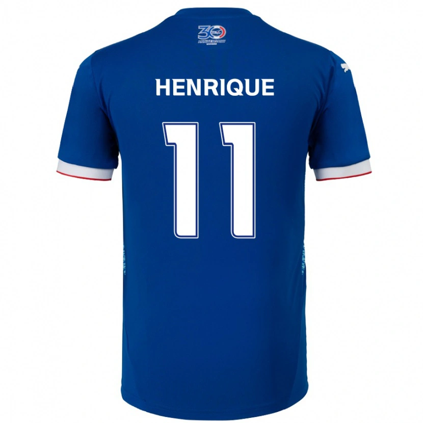 Danxen Kinder Paulo Henrique #11 Königsblau Weiß Heimtrikot Trikot 2025/26 T-Shirt Schweiz