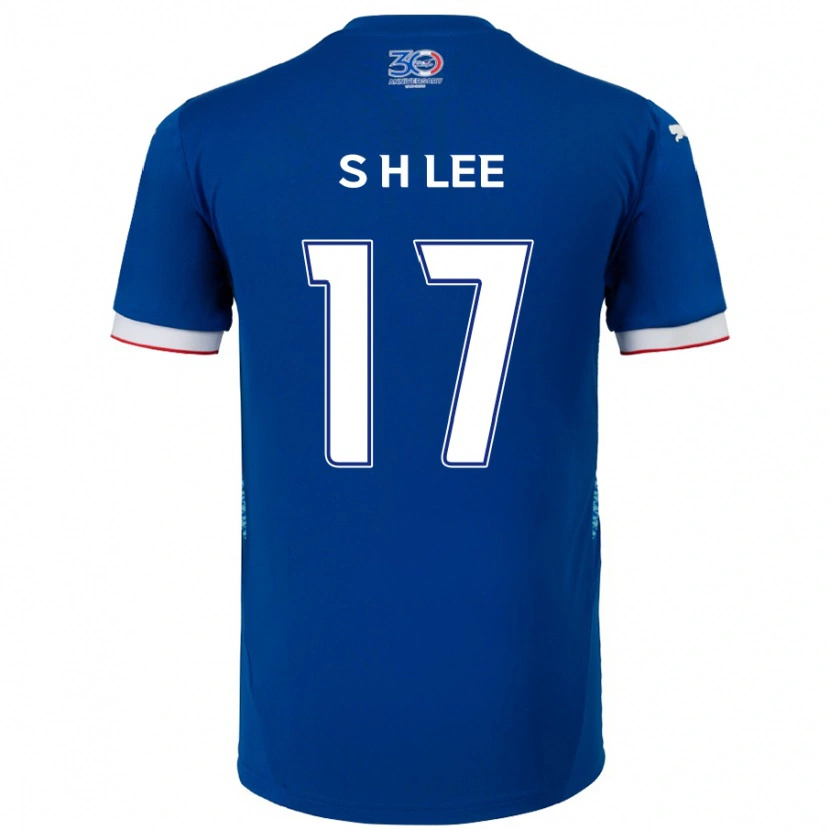 Danxen Kinder Hyun-Seo Lee #17 Königsblau Weiß Heimtrikot Trikot 2025/26 T-Shirt Schweiz