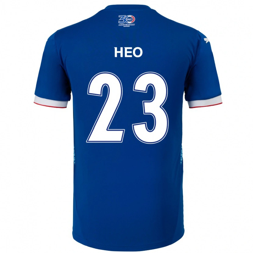 Danxen Kinder Hwan Heo #23 Königsblau Weiß Heimtrikot Trikot 2025/26 T-Shirt Schweiz