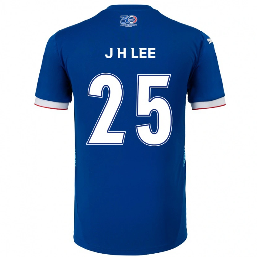 Danxen Kinder Jin-Hyuk Lee #25 Königsblau Weiß Heimtrikot Trikot 2025/26 T-Shirt Schweiz
