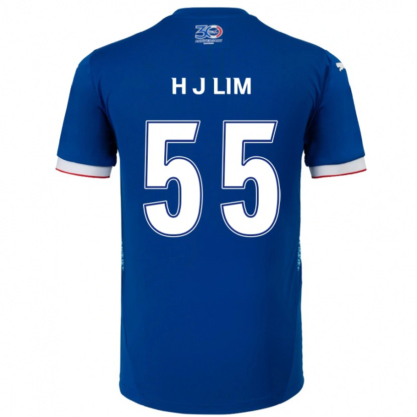 Danxen Kinder Ji-Hoon Lim #55 Königsblau Weiß Heimtrikot Trikot 2025/26 T-Shirt Schweiz