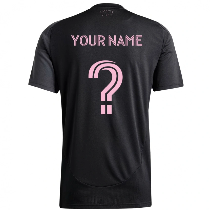 Danxen Kinder Ihren Namen #0 Rosa Schwarz Auswärtstrikot Trikot 2025/26 T-Shirt Schweiz