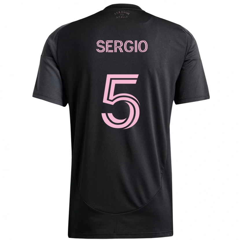 Danxen Kinder Sergio Busquets #5 Rosa Schwarz Auswärtstrikot Trikot 2025/26 T-Shirt Schweiz