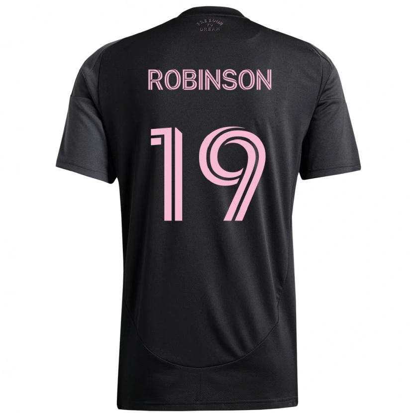 Danxen Kinder Robbie Robinson #19 Schwarz Rosa Auswärtstrikot Trikot 2025/26 T-Shirt Schweiz