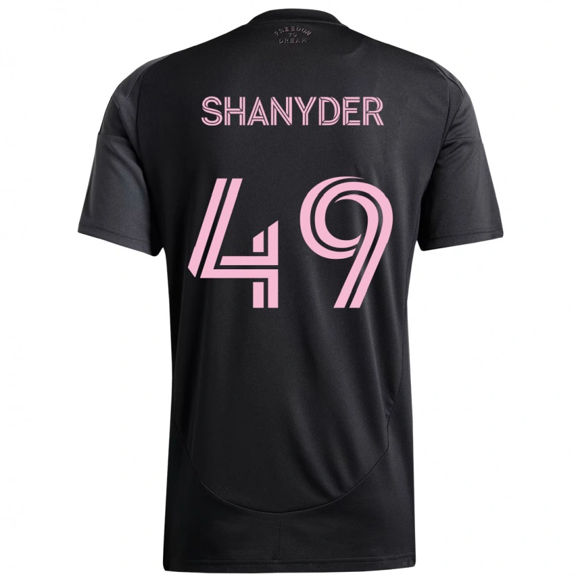Danxen Kinder Shanyder Borgelin #49 Schwarz Rosa Auswärtstrikot Trikot 2025/26 T-Shirt Schweiz
