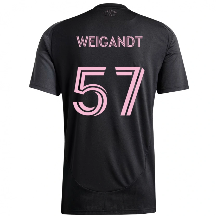 Danxen Kinder Marcelo Weigandt #57 Rosa Schwarz Auswärtstrikot Trikot 2025/26 T-Shirt Schweiz