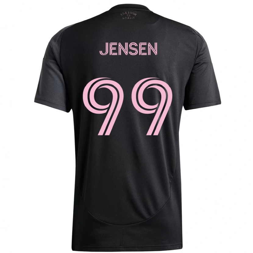 Danxen Kinder Cole Jensen #99 Schwarz Rosa Auswärtstrikot Trikot 2025/26 T-Shirt Schweiz