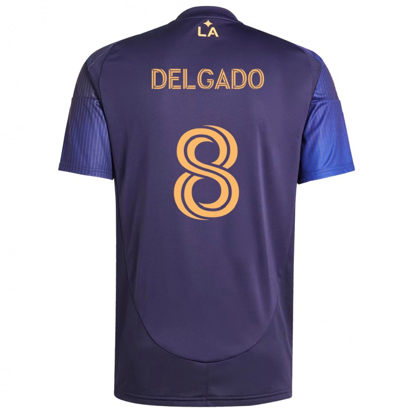 Danxen Kinder Mark Delgado #8 Weiß Gelb Auswärtstrikot Trikot 2025/26 T-Shirt Schweiz