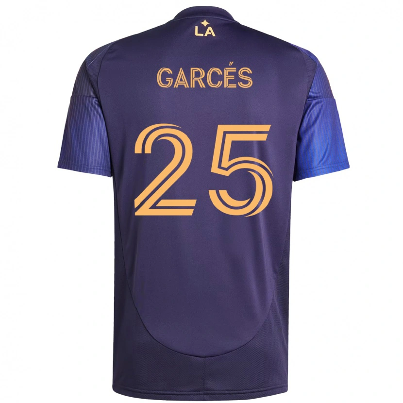 Danxen Kinder Carlos Garcés #25 Weiß Gelb Auswärtstrikot Trikot 2025/26 T-Shirt Schweiz