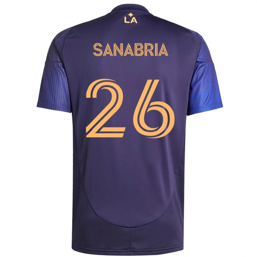 Danxen Kinder Lucas Sanabria #26 Weiß Gelb Auswärtstrikot Trikot 2025/26 T-Shirt Schweiz