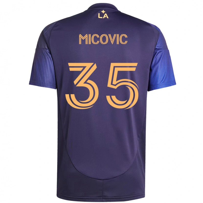 Danxen Kinder Novak Micovic #35 Weiß Gelb Auswärtstrikot Trikot 2025/26 T-Shirt Schweiz