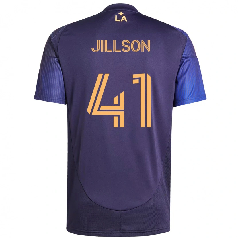 Danxen Kinder Simon Jillson #41 Lila Blau Auswärtstrikot Trikot 2025/26 T-Shirt Schweiz
