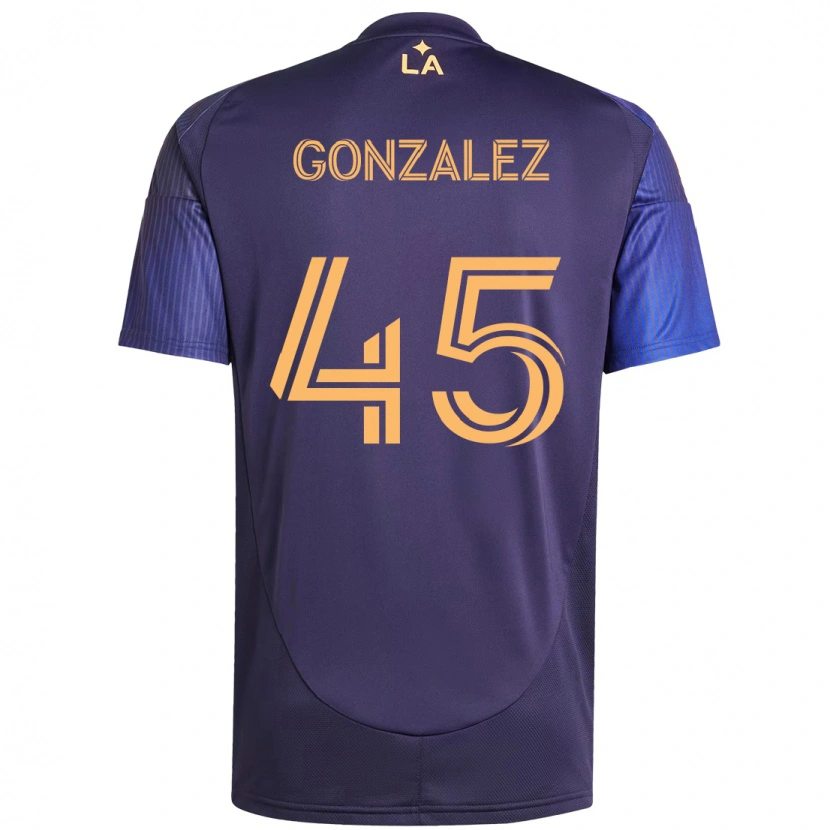 Danxen Kinder Adrián González #45 Weiß Gelb Auswärtstrikot Trikot 2025/26 T-Shirt Schweiz
