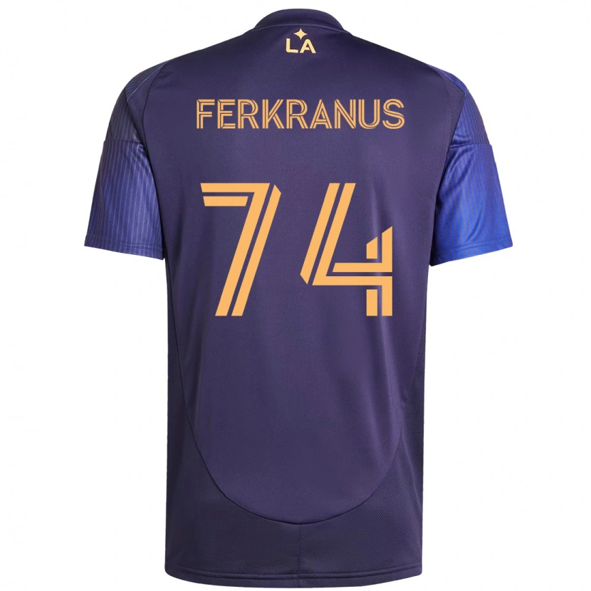 Danxen Kinder Marcus Ferkranus #74 Lila Blau Auswärtstrikot Trikot 2025/26 T-Shirt Schweiz
