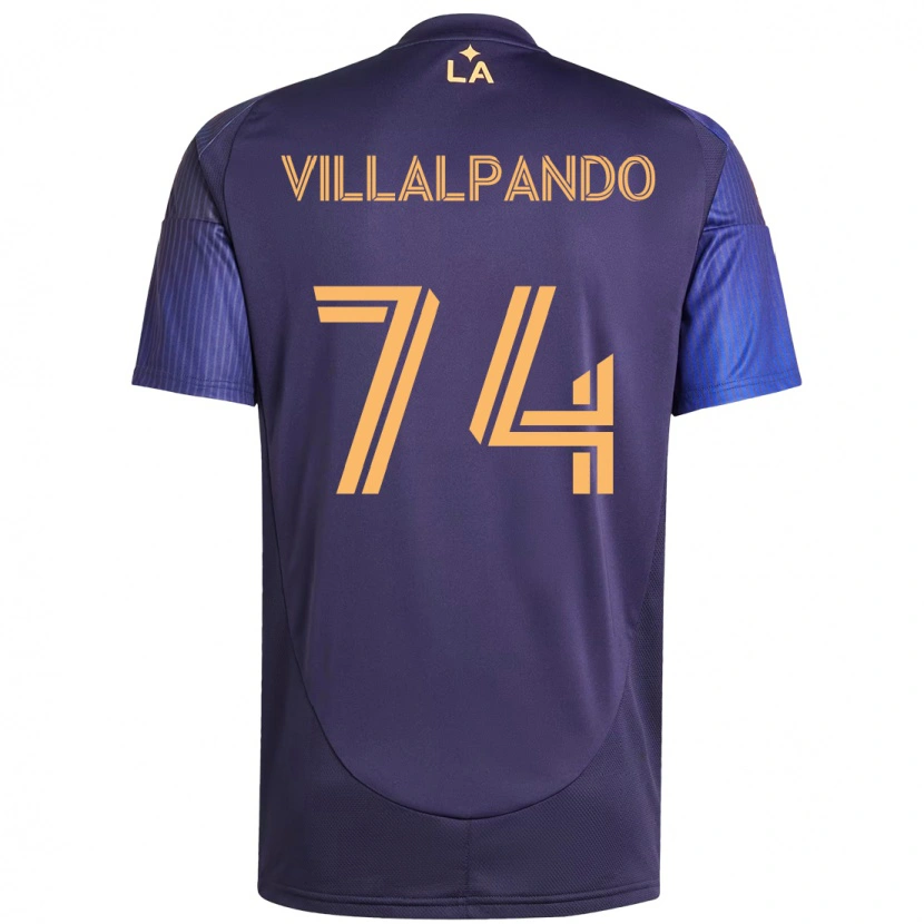 Danxen Kinder Sergio Villalpando #74 Lila Blau Auswärtstrikot Trikot 2025/26 T-Shirt Schweiz