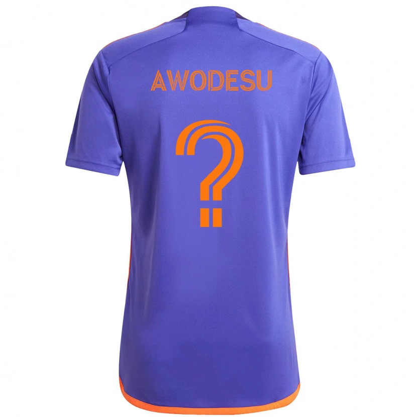 Danxen Kinder Femi Awodesu #0 Lila Orange Auswärtstrikot Trikot 2025/26 T-Shirt Schweiz
