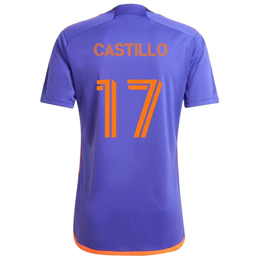 Danxen Kinder Joyner Castillo #17 Orange Weiß Auswärtstrikot Trikot 2025/26 T-Shirt Schweiz