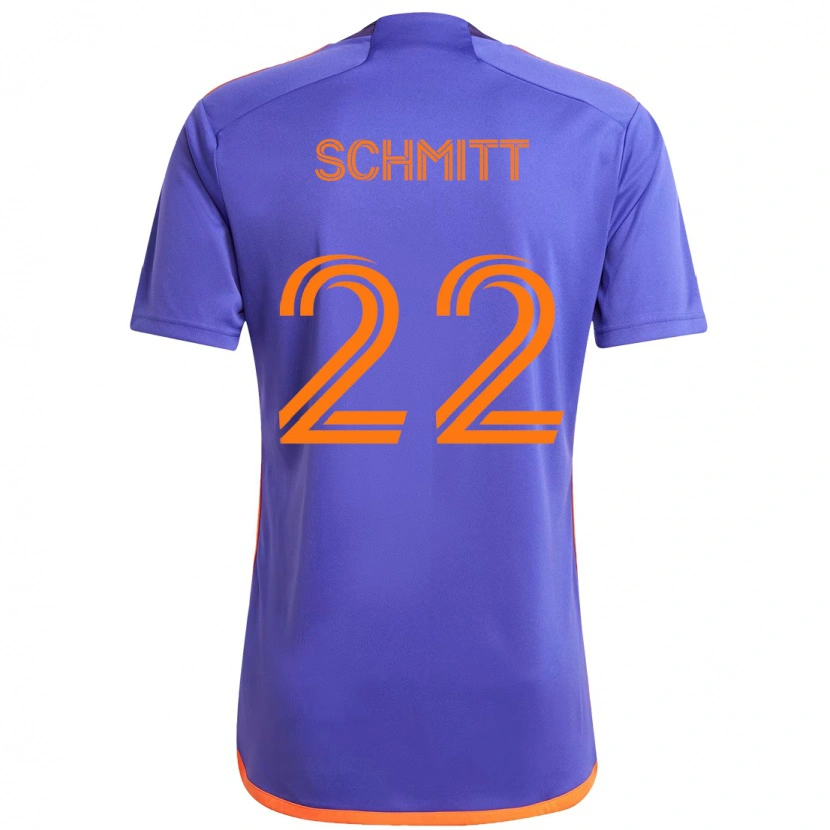 Danxen Kinder Tate Schmitt #22 Lila Orange Auswärtstrikot Trikot 2025/26 T-Shirt Schweiz